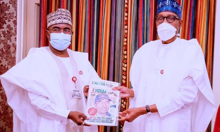 Buba Marwa is doing well, Buhari hails NDLEA Boss over two tonnes of cocaine haul 1 images 58