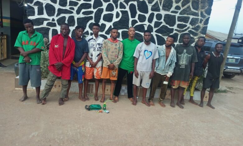Ogun police arrest 11 Eiye fraternity members 1 Cultists