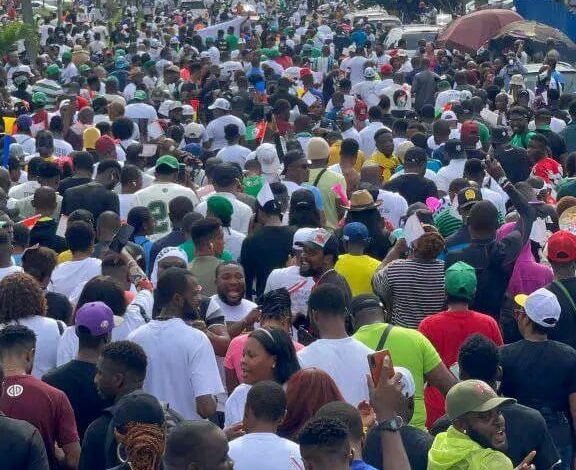 2023: Massive crowd storm Obi/Datti Lagos rally 1 IMG 20221001 WA0206