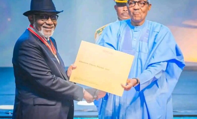 National honours reinforces my belief in Nigeria - Akeredolu 1 IMG 20221011 WA0022