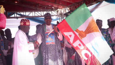 PHOTO NEWS: Buhari, APC leaders flag off Tinubu/Shettima presidential campaign in Jos 7 1 14 1