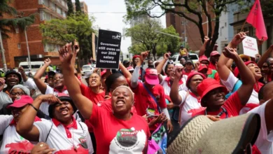 Thousands strike for wage increases in South Africa 8 2022 11 22T093204Z 1312988472 RC2XQX9E289S RTRMADP 3 SAFRICA STRIKE