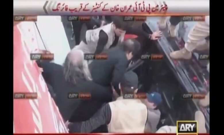 Former Prime Minister Imran Khan shot in lower leg in reported assassination attempt in Pakistan 1 221103121801 imran khan car
