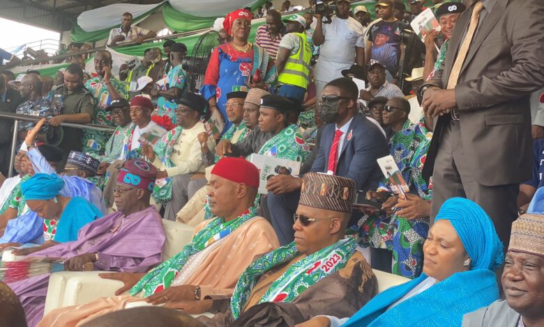 Tinubu hits at PDP, says Delta State not ATM for migratory politicians 9 Fh7yfx4WAAEDYK