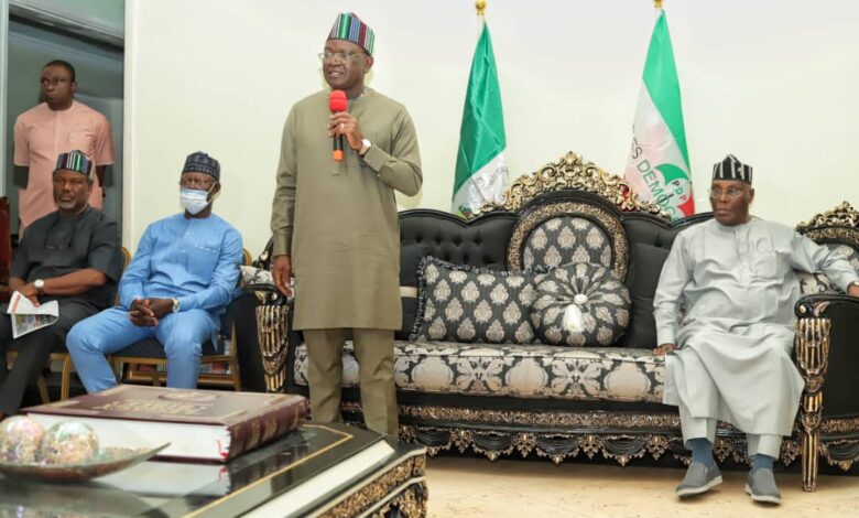 Ortom to Atiku: To hell with you, I’ll never support Fulani man as president 1 Governor Ortom receives Atiku in Benue