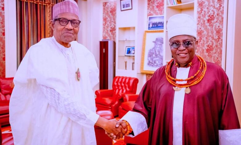 PHOTO NEWS: Buhari receives Oba of Benin in Aso Rock 5 IMG 20221118 WA0003