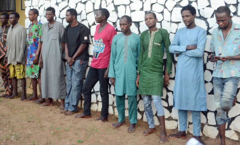 Police parade 10 suspects for murder, kidnapping, robbery in Ilorin 1 Kwara 1