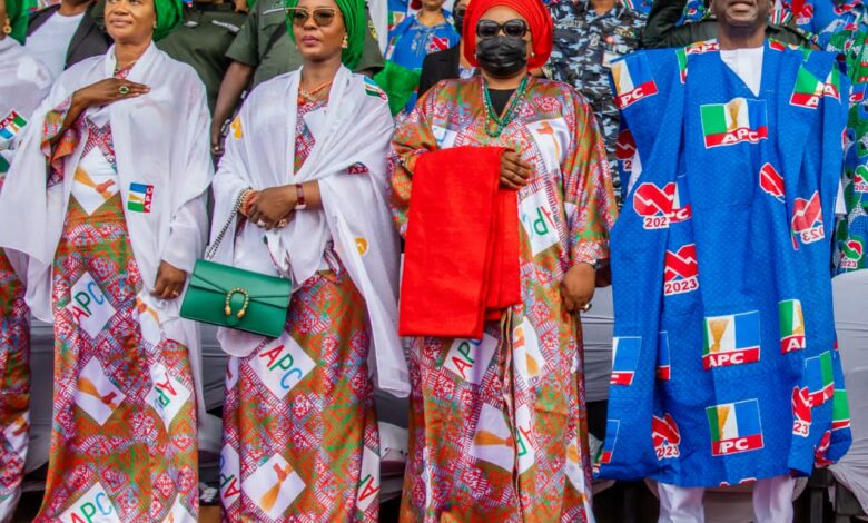 Aisha Buhari, Tinubu, Shettima, AbdulRazaq others flag off APC women presidential campaign in Ilorin 7 Tinubu 2
