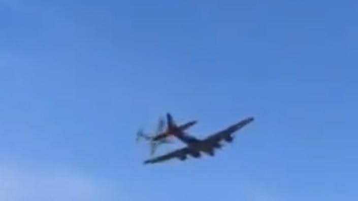 Two WW 2 planes collide in mid-air at Dallas air show 1 images 75