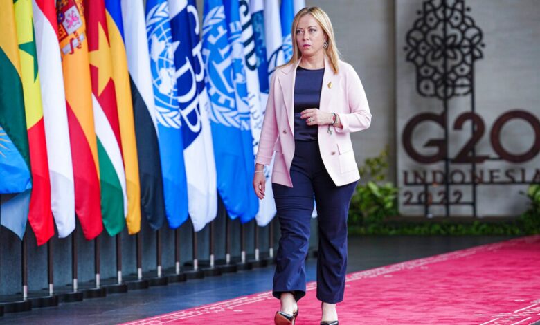 'I'll mother as I see fit', Italian leader Giorgia Meloni hits back at criticism for taking daughter to G20 summit 1 skynews giorgia meloni g20 5969979