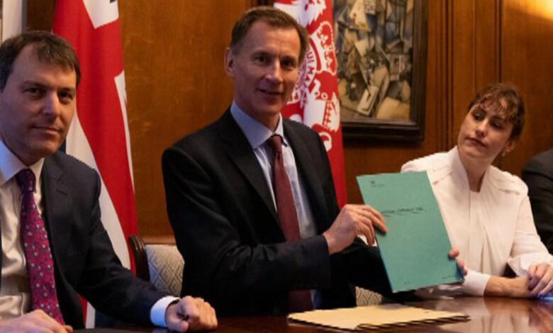 Jeremy Hunt to unveil package of tax hikes and spending cuts in autumn statement to plug £54bn black hole 1 skynews jeremy hunt autumn statement 5968678