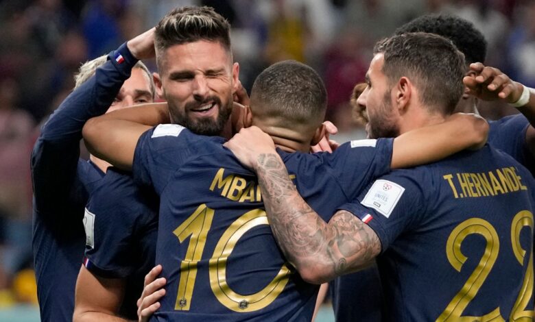 World Cup: France come from goal down to defeat Australia 4-1 1 skysports olivier giroud france 5975182