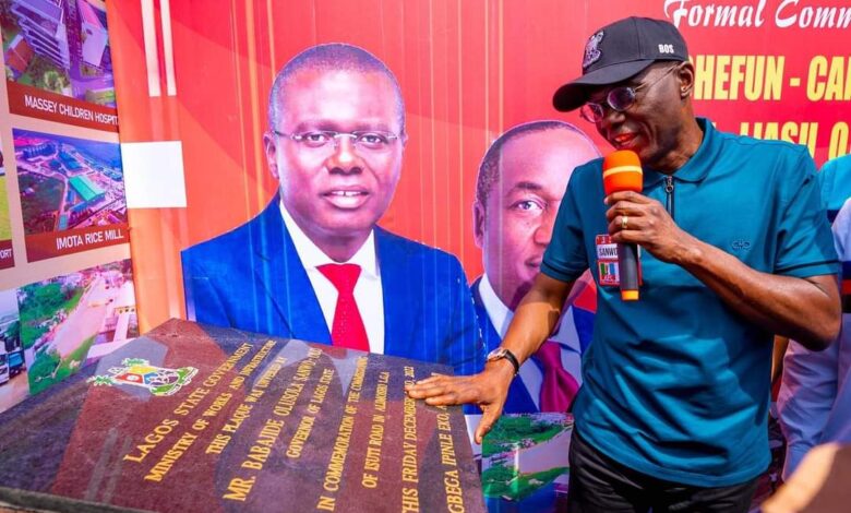 Sanwo-Olu opens network of roads, jetty in Alimosho 1 FB IMG 1671821148782