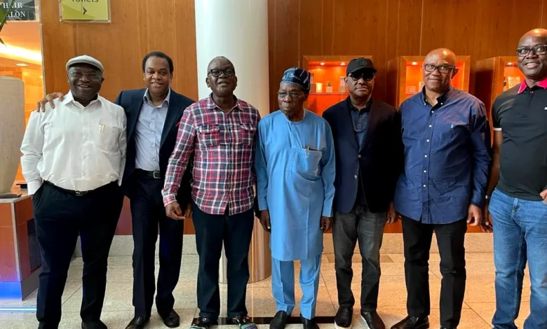 PDP G5 governors to endorse Peter Obi in Ibadan Jan 5 1 Obasanjo london Peter obi
