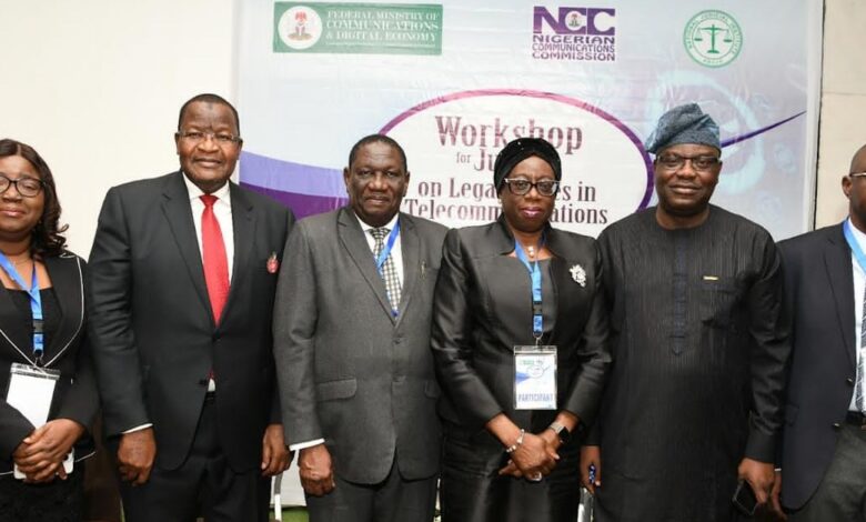 NCC seeks judiciary's interest in ICT trends 1 PICTURE AT NCC JUDGES WORKSHOP