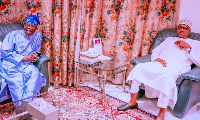 PHOTO NEWS: Tinubu visits Buhari in presidential villa 5 Tinubu Buhari