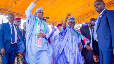 Buhari, Tinubu for APC presidential campaign rally in Kwara Tuesday 6 Buhari