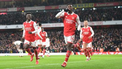 Nketiah double seals win for unbeatable Arsenal against United 5 FnGRJsyWYAA8eHv