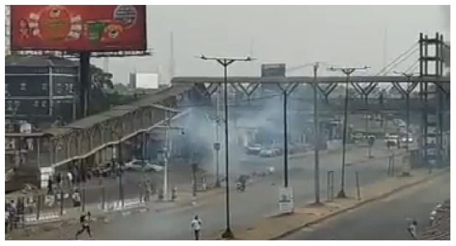 One dies as Yoruba Nation agitators clash with police in Lagos 1 Ojota on Monday morning