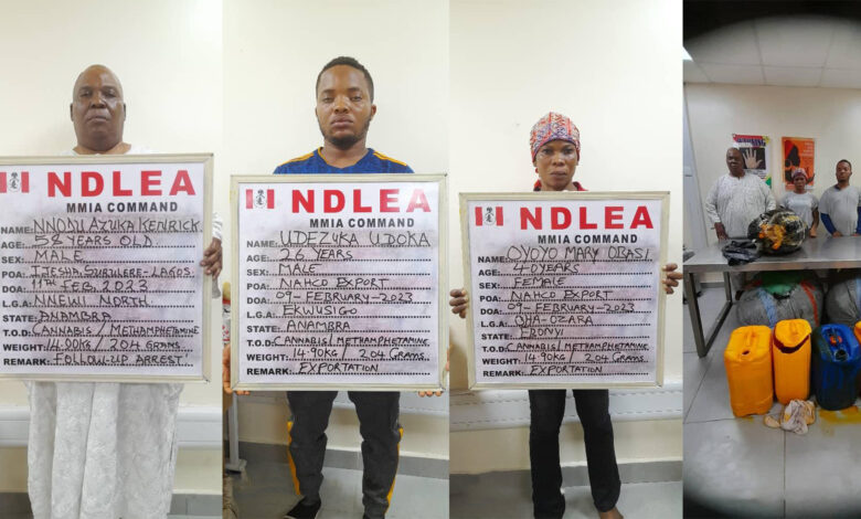 General Overseer, theology student arrested over Dubai-bound meth, skunk 1 1 go