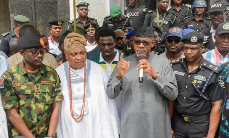 Abiodun visits Sagamu riot scene, vows to go after perpetrators 3 Abiodun 1