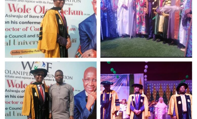 Wole Olanipekun, Segun Odegbami, others bag honourary doctorate degree 1 GridArt 20230212 023220578 1024x1024 1