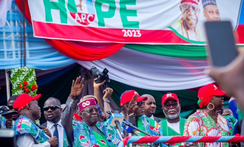 Tinubu, at Ekiti rally says opposition elements want to create political crisis with fuel, new Naira notes scarcity 25 IMG 20230203 WA0021