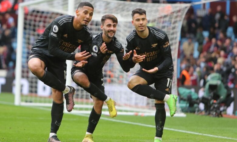 Arsenal revive title bid with last-gasp 4-2 win at Villa 1 Martinlli