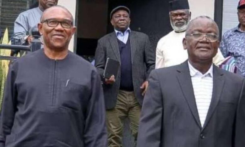Finally, Ortom endorses Peter Obi, tells Benue voters to vote LP candidate 1 Obi Ortom