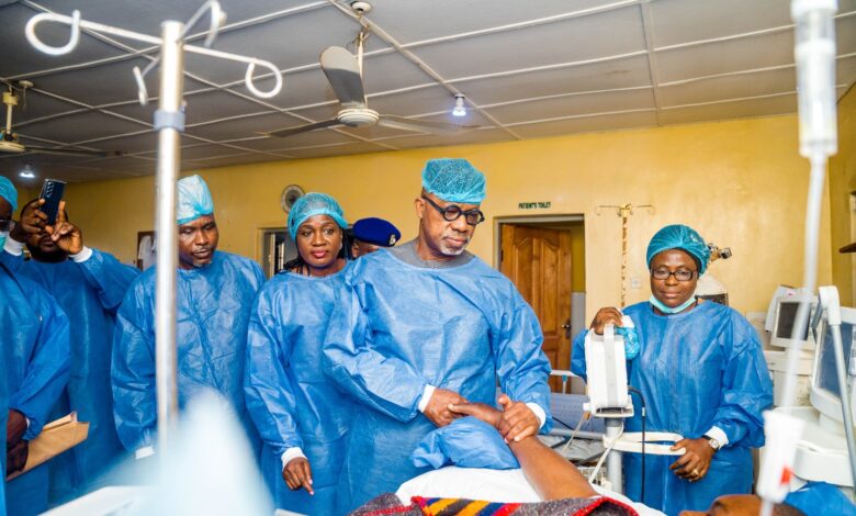 Abiodun visits victim shot during protest over Naira scarcity, calls for calm 1 Ogun