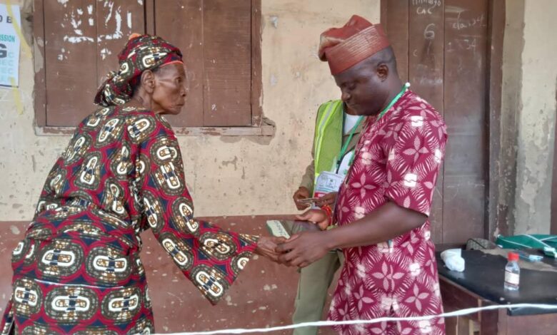 95-yr-old woman arrives polling unit at 6am in Osun 1 Voter