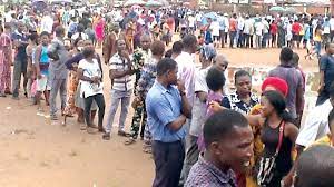 Anxious wait as INEC begins results upload 1 Voters on queue