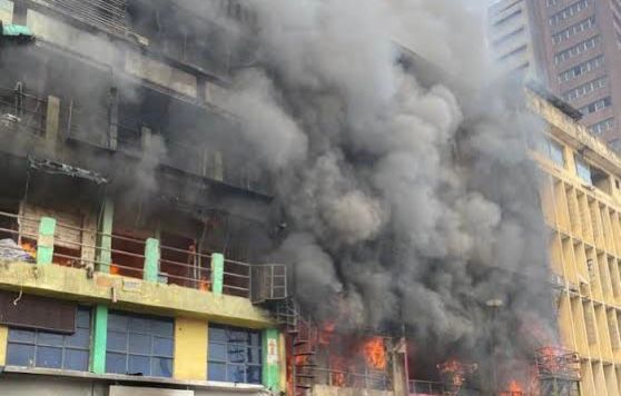 One dies, 7 injured in Balogun market fire 1 Balogun market