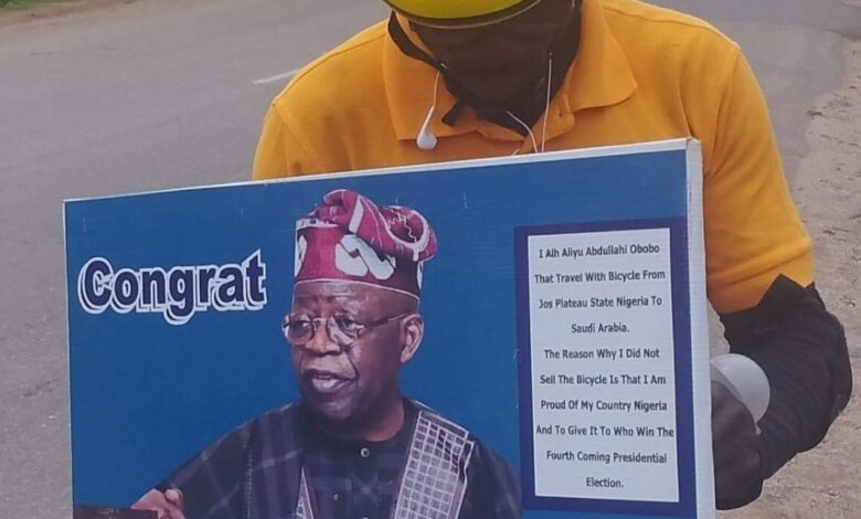 Tinubu's win: Man who left Plateau for Lagos on bicycle now in Ekiti 7 IMG 20230311 WA0039