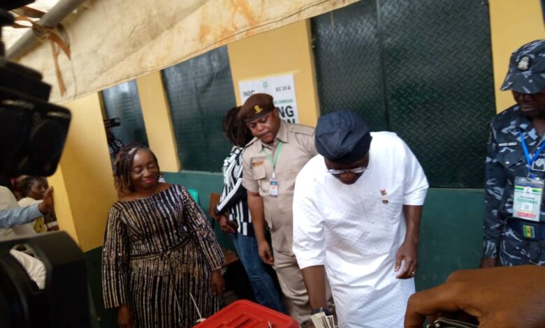 Lagos governor casts his ballot 1 IMG 20230318 WA0023