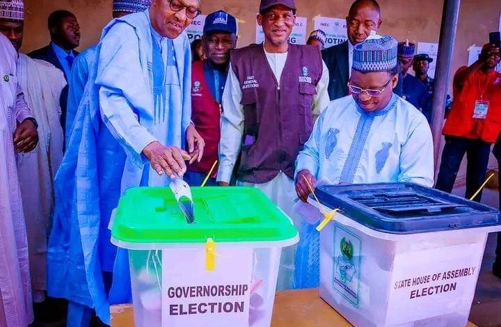 PHOTO NEWS: Buhari casts vote in Daura in governorship, state assembly elections 9 IMG 20230318 WA0025