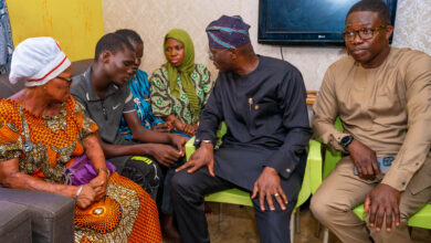 Train accident: Sanwo-Olu pays condolence visit to deceased families 1 PIX 0124