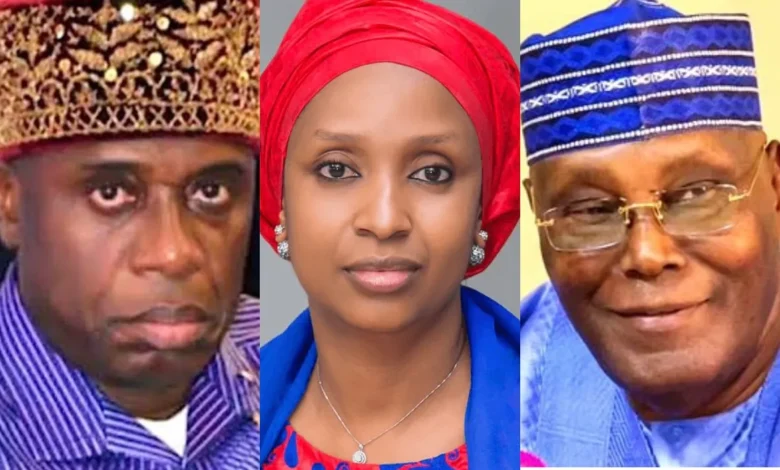 Amaechi sacked me at NPA to protect Atiku’s business interest – Hadiza Bala-Usman 1 Amaechi Hadiza and Atiku