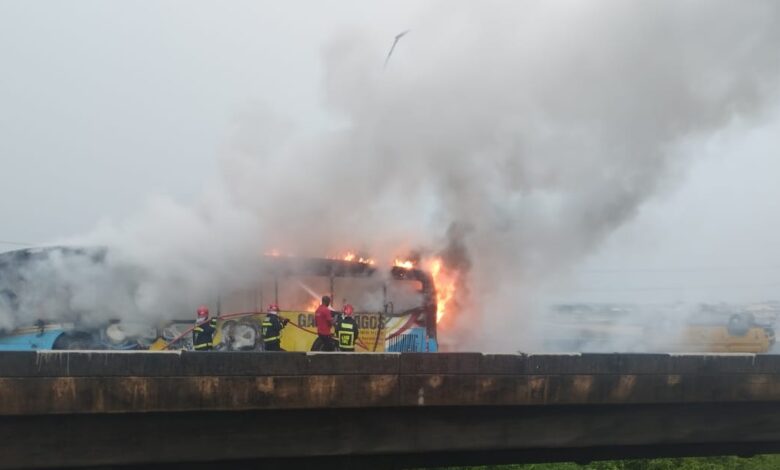 Update: BRT vehicle touched after commercial bus driver dies in head on collision 1 IMG 20230419 WA0008