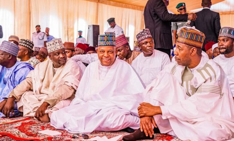 Zulum, Shettima, Shehu lead Muslims to Eid in Maiduguri 1 IMG 20230421 WA0009
