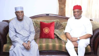 PHOTO NEWS: Atiku pays condolence visit to Orji Kalu over wife's death 4 IMG 20230426 WA0052