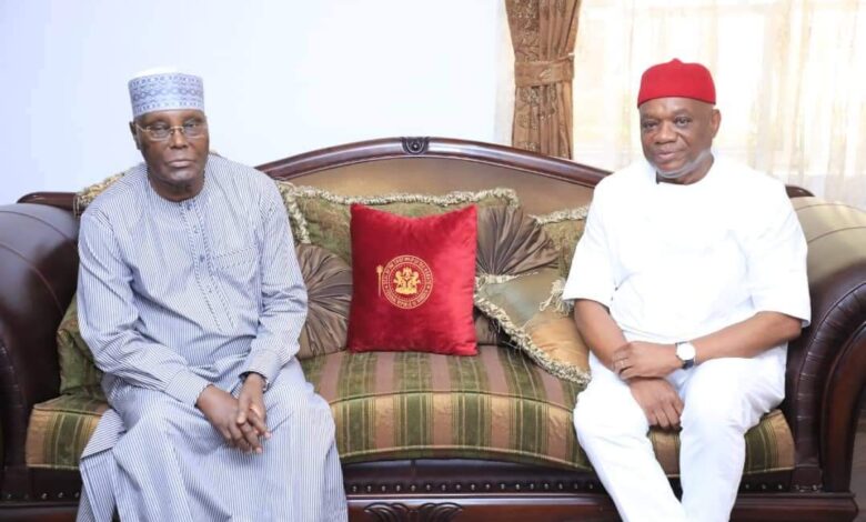 PHOTO NEWS: Atiku pays condolence visit to Orji Kalu over wife's death 7 IMG 20230426 WA0052