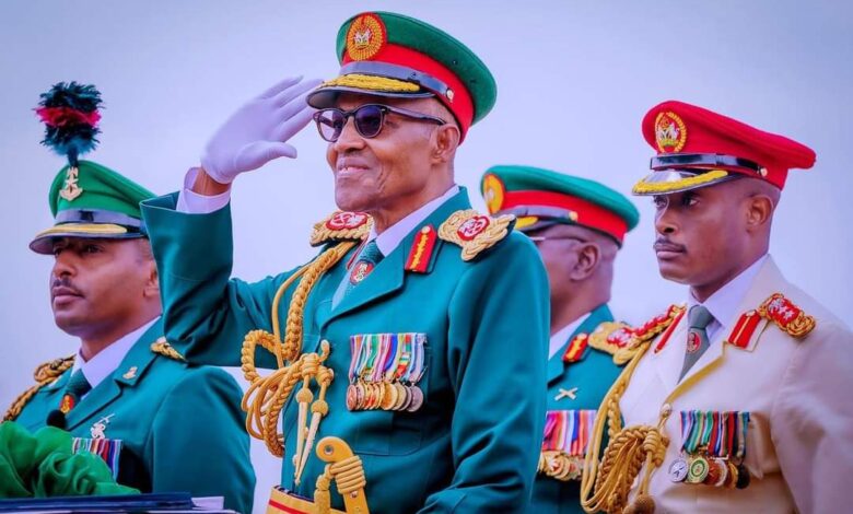 PHOTO NEWS: Buhari leads Army Trooping parade at Eagle Square 15 IMG 20230427 WA0017