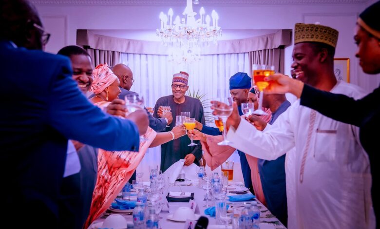 PHOTO NEWS: High Commissioner hosts President Buhari to dinner in London 13 346099378 251507820756375 8322286029124384419 n