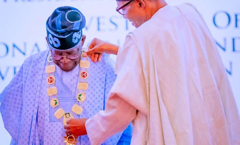 Tinubu bags highest national honour, promises not to disappoint Nigerians 1 Asiwaju Tinubu GCFR
