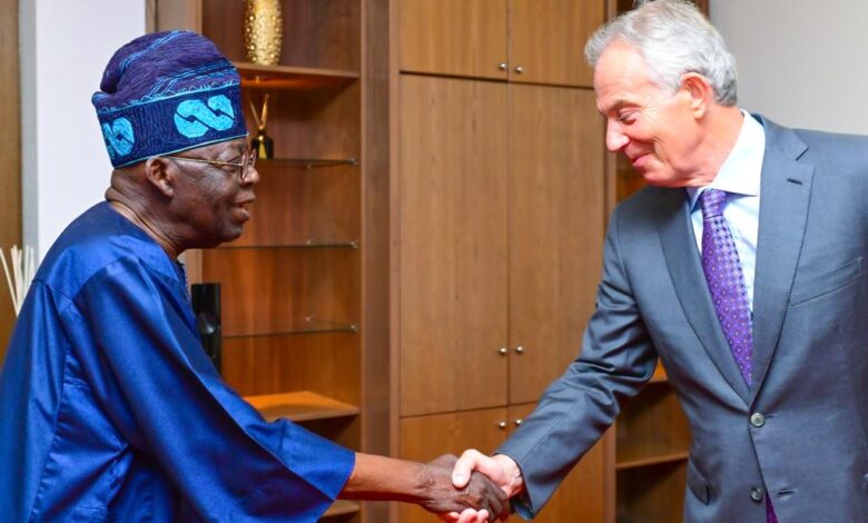 Ex-UK Prime Minister Blair visits Tinubu, pledges support for incoming administration 1 Blair