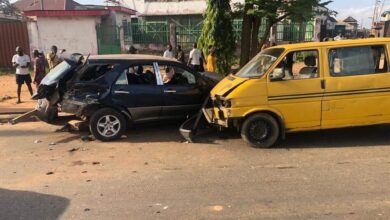 BREAKING: One dies as car collides with two buses, tricycle in Igando 12 FB IMG 1683480742182 1