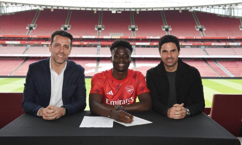 Saka signs new long-term Arsenal contract 1 Saka