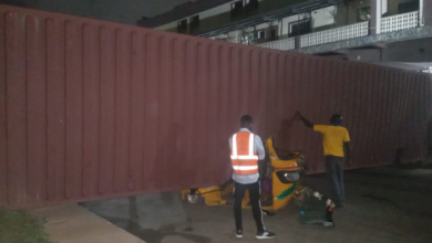 BREAKING: Container laden truck crushes two tricycles in Ikeja 6 Screenshot 20230511 220149