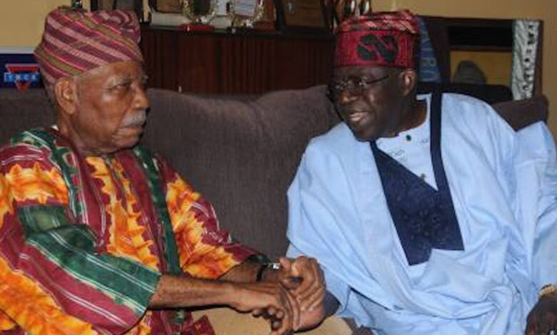 Tinubu pours encomiums on Afenifere leader Reuben Fasoranti at 97 1 Tinubu Fasoranti